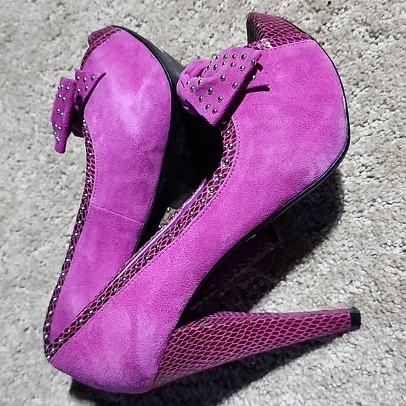 Beautiful leather peep toe heels from Baker 5.5 - Picture 2 of 5